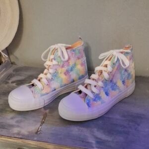 Colorful Kids High-Top Sneakers, NEW without Box Or Tags.